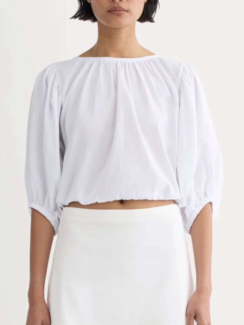 The Gauze Puff-Sleeve Top
